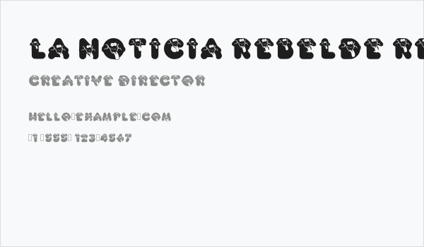 La Noticia Rebelde Regular Business Card