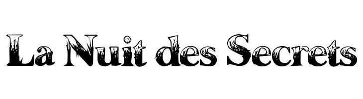 La Nuit des Secrets  Fuentes Gratis Descargar