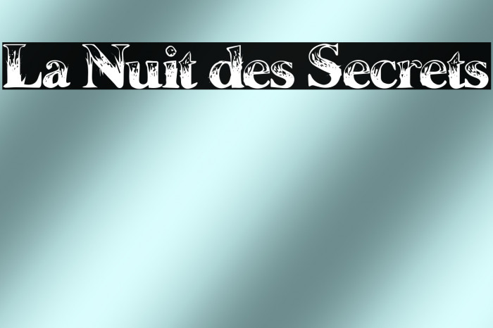 La Nuit des Secrets Example 1