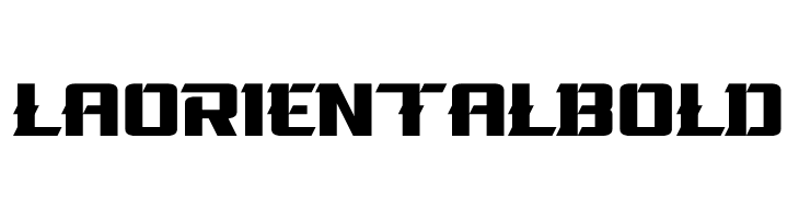La Oriental Bold  Скачать бесплатные шрифты