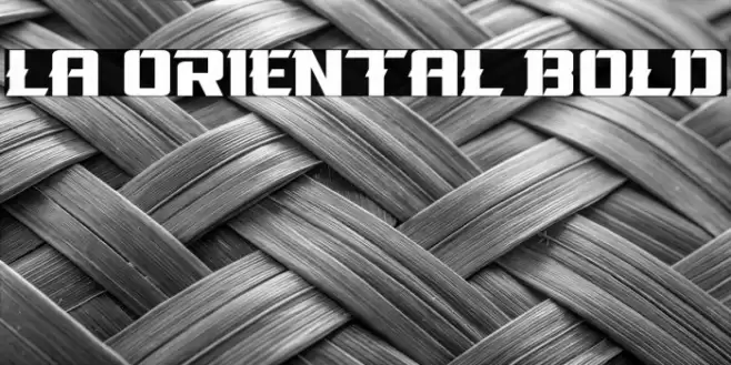 La Oriental Bold Fonte examples