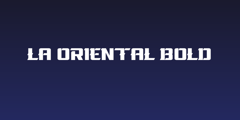 La Oriental Bold Social Header