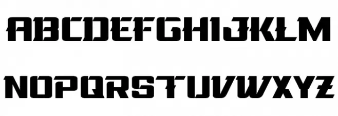 La Oriental Bold フォント 小文字