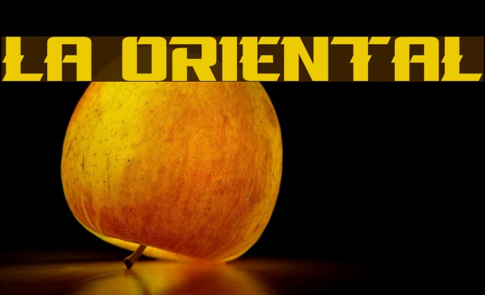 La Oriental Font examples