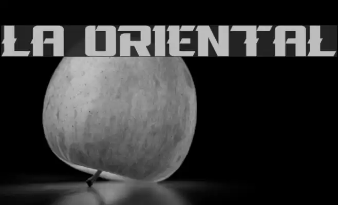 La Oriental Font examples