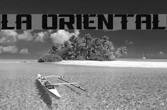 La Oriental Font examples