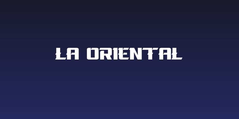La Oriental Social Header