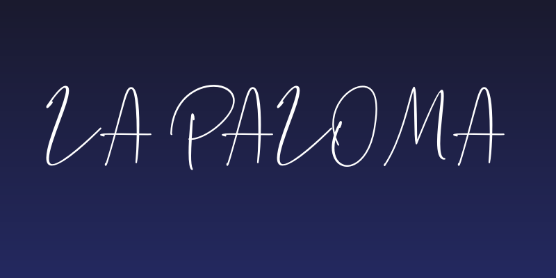 La Paloma Social Header