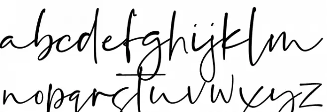 La Paloma 字体 小写