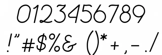 La Patio Font OTHER CHARS