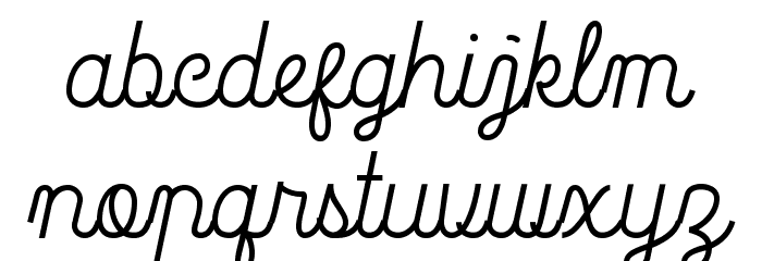 La Patio Font LOWERCASE