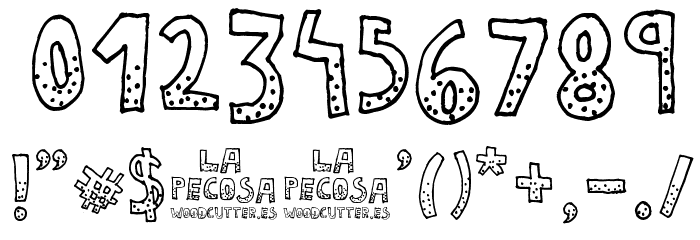 La Pecosa Font OTHER CHARS
