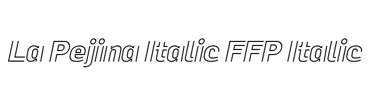 La Pejina Italic FFP Italic Font
