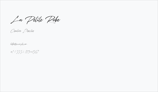 La Petite Robe Business Card