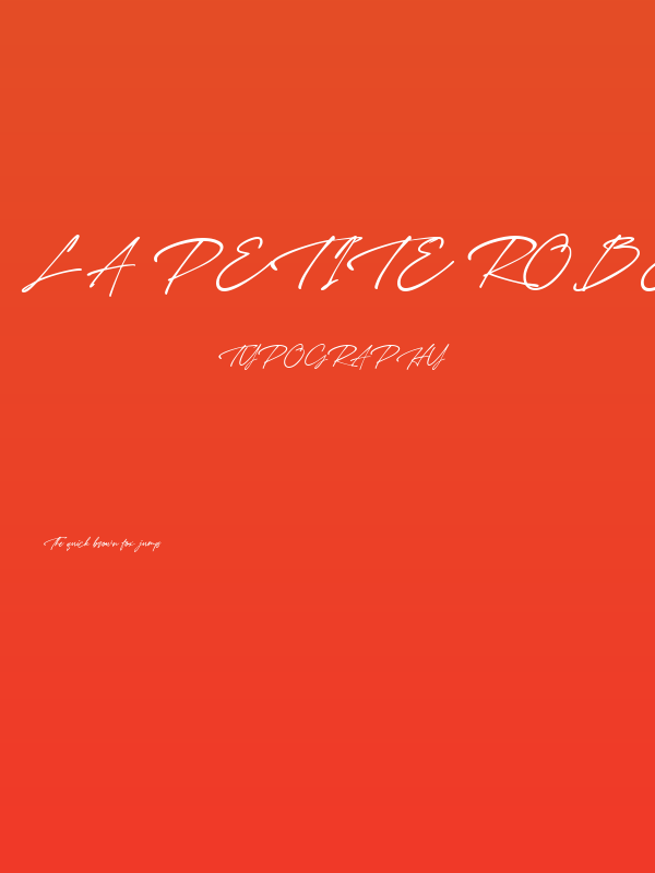 La Petite Robe Poster