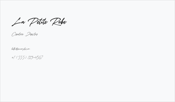 La Petite Robe Business Card