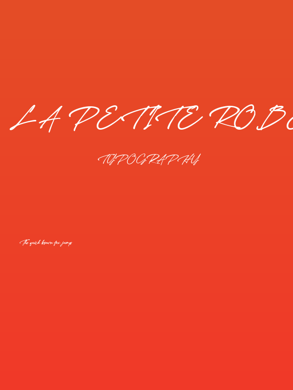 La Petite Robe Poster