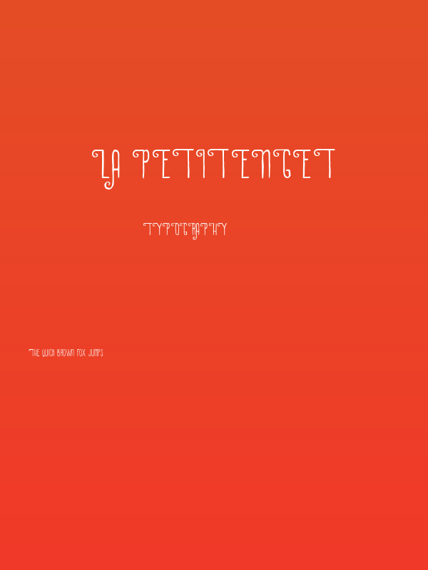 La Petitenget Poster