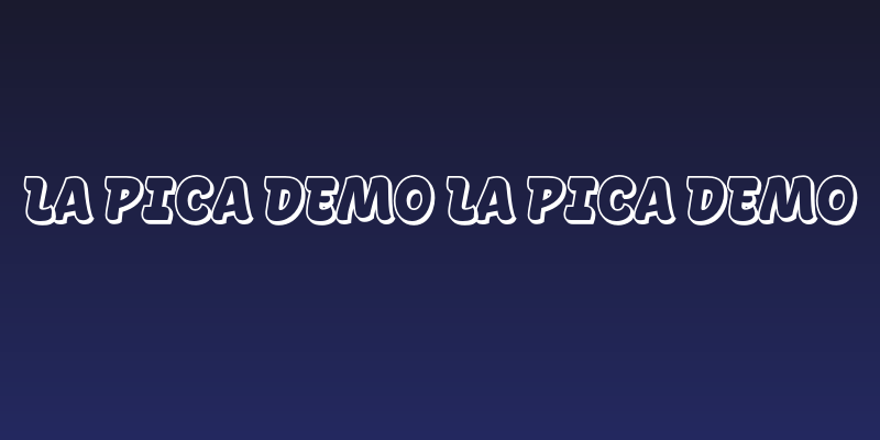 La Pica Demo La Pica Demo Social Header