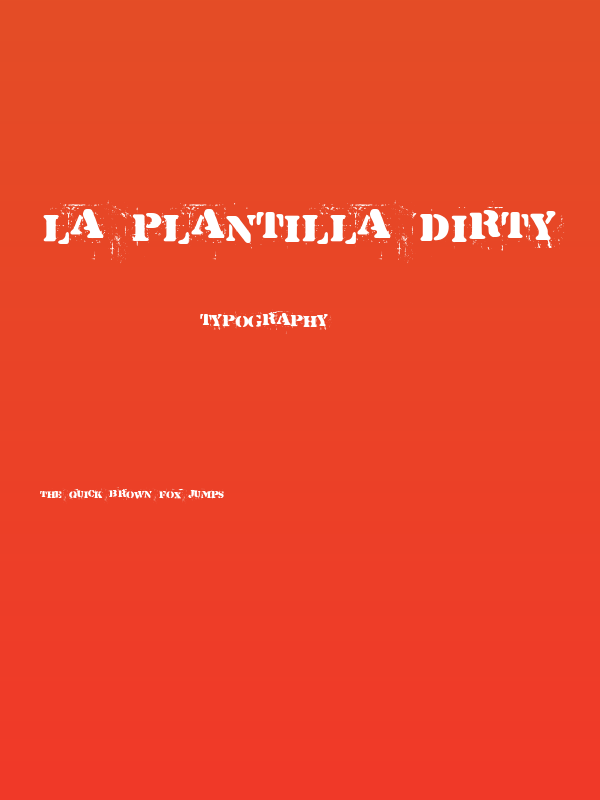 La Plantilla Dirty Poster
