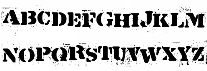 La Plantilla Dirty Fonte MINÚSCULAS