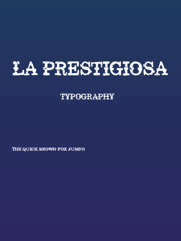 La Prestigiosa Poster