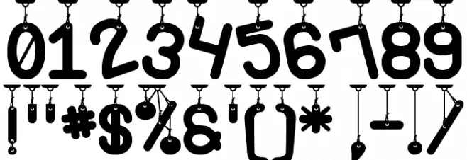 La Que Cuelga St Font OTHER CHARS