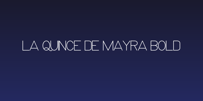 La Quince de Mayra Bold Social Header