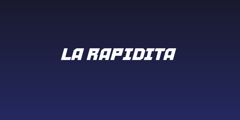 La Rapidita Social Header