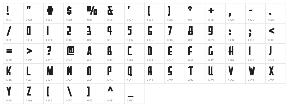 La Reyna Catalina NF Character Map