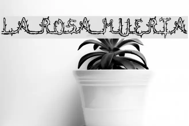 La Rosa Muerta Font examples