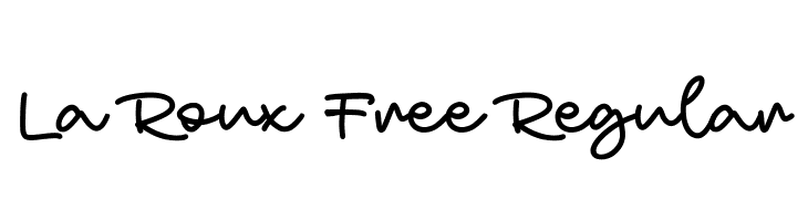 La Roux Free Regular  नि: शुल्क फ़ॉन्ट्स डाउनलोड