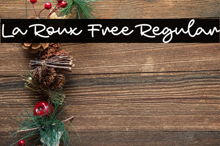La Roux Free Regular Example 1