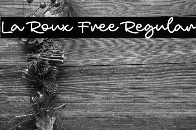 La Roux Free Regular Font examples