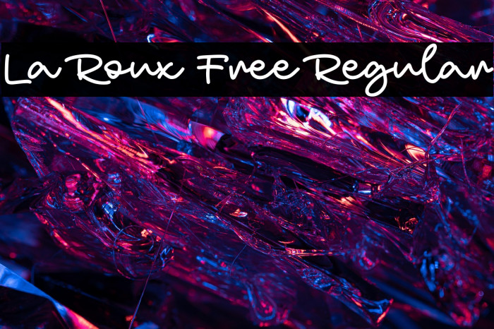 La Roux Free Regular Example 2