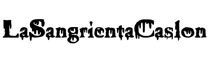 La Sangrienta Caslon  Free Fonts Download