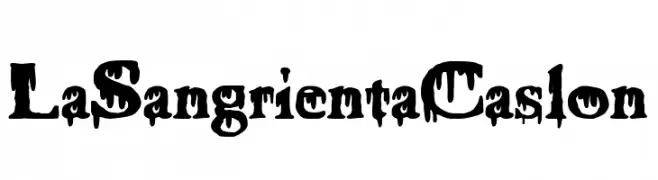 La Sangrienta Caslon  Frei Schriftart Herunterladen