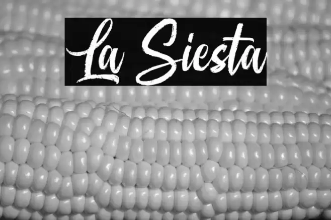 La Siesta Font examples