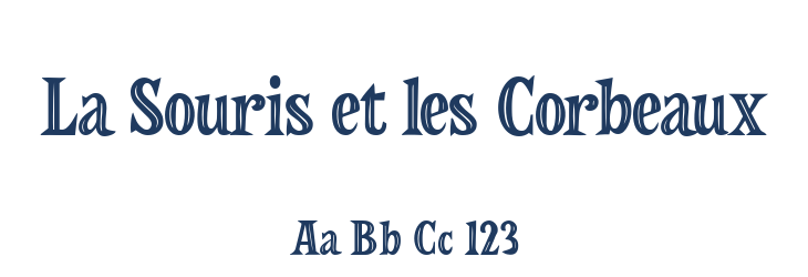 La Souris et les Corbeaux Font Preview