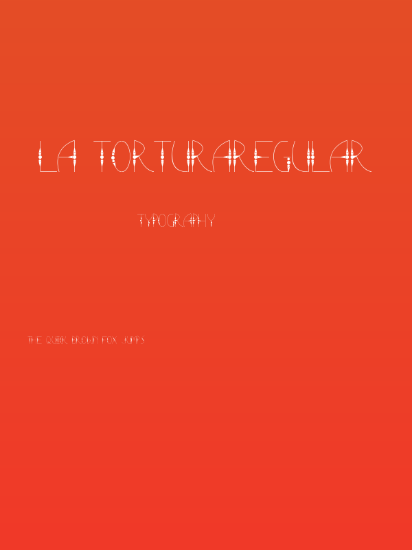 La TorturaRegular Poster