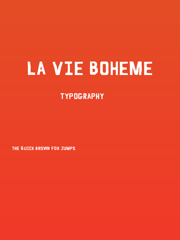 La Vie Boheme Poster