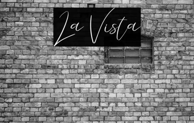 La Vista Font examples