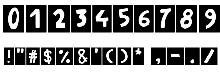 La cucaracha Font OTHER CHARS