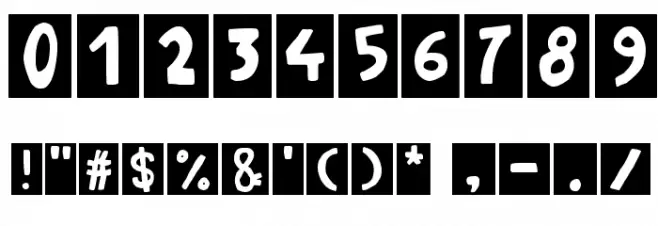 La cucaracha Font OTHER CHARS