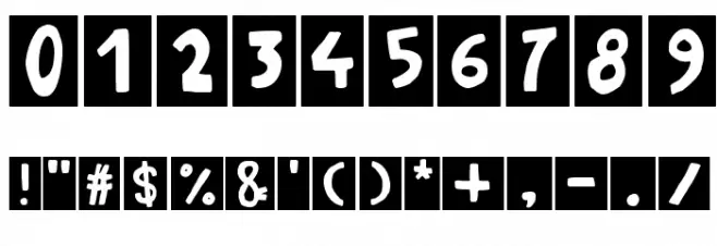 La cucaracha Font OTHER CHARS