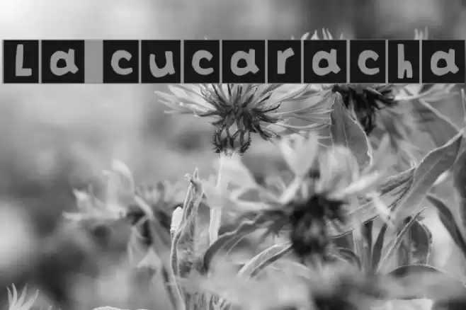 La cucaracha Font examples