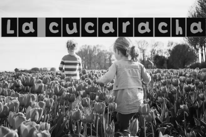 La cucaracha Font examples