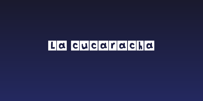 La cucaracha Social Header