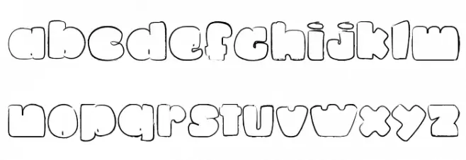 La petite puce خط أحرف صغيرة