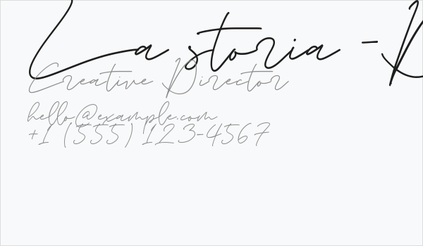La storia -Demo- Business Card
